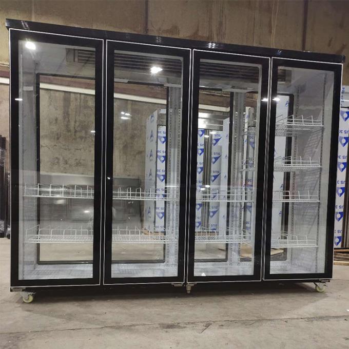 ตู้เย็น 2 ประตู 2500 ลิตร 4 บานกระจกคอมเพรสเซอร์โคปแลนด์ระยะไกล 0