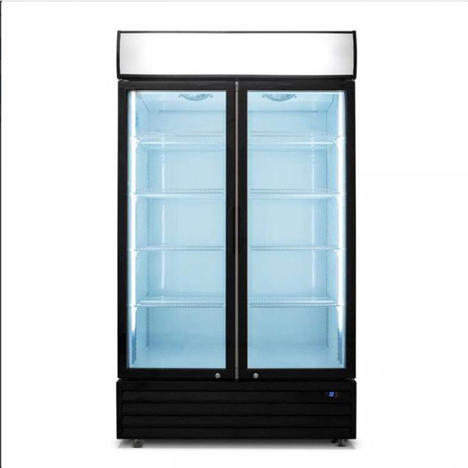 ตู้เย็นแสดงผลร้านสะดวกซื้อ 688L ปิดตัวเอง 0