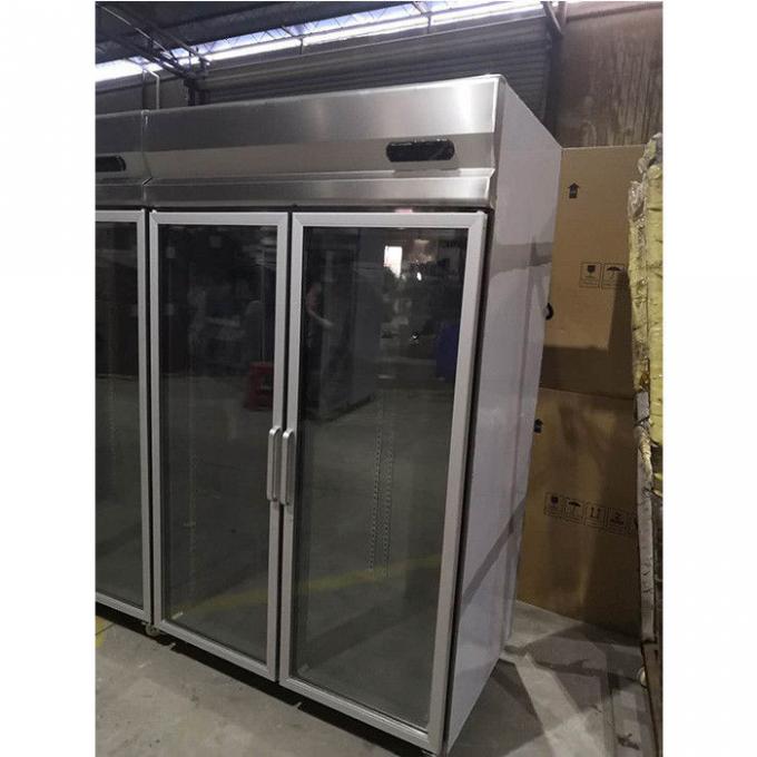 Air Flow System 360W SS Double Door Upright Chiller 1