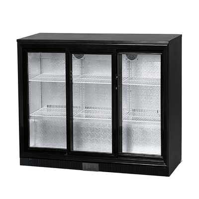 ใต้เคาน์เตอร์ Triple Glass Back Bar Cooler พร้อมพัดลมระบายความร้อน R134a Commercial