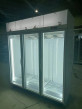เครื่องจอเครื่องดื่มพาณิชย์ ตู้เย็น 3 ประตูแก้ว เครื่องจอดตั้ง 110V 60Hz