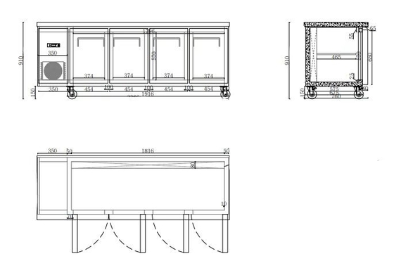 เครื่องทําความเย็นคอนเตอร์เชลเลอร์สแตนเลส