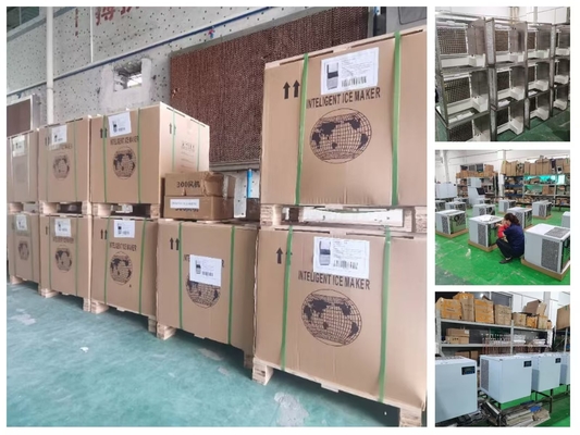 เครื่องทําน้ําแข็งพาณิชย์ 500kg ถึง 1000kgs ที่มีผลิตสูง