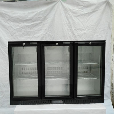 ประตูกระจก Konor 330L ใต้เคาน์เตอร์บาร์ตู้เย็นสำหรับโรงแรม