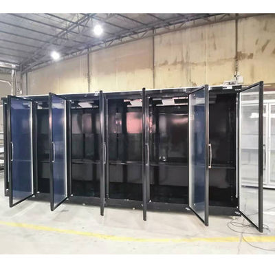 รีโมทคอมเพรสเซอร์ตู้เย็นเบียร์ 4000 ลิตรพร้อมประตูกระจก 6 บาน