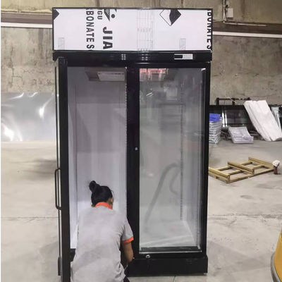 SABER 1000L ตู้เย็นประตูกระจกสองบาน Embraco Compressor
