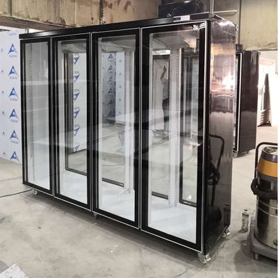 2500L Reach In Cooler ตู้เย็น 4 ประตูสำหรับร้านสะดวกซื้อ