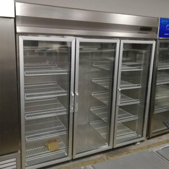 ตู้แช่ตู้เย็นสแตนเลสเชิงพาณิชย์ 110W 1500L 0
