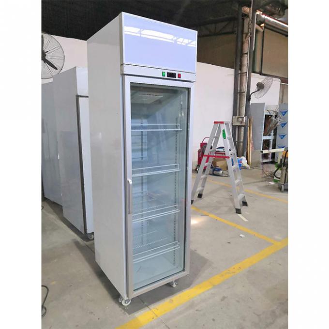 กรอบอลูมิเนียม R134A 250W ตู้เย็นแสดงผลร้านสะดวกซื้อ 0