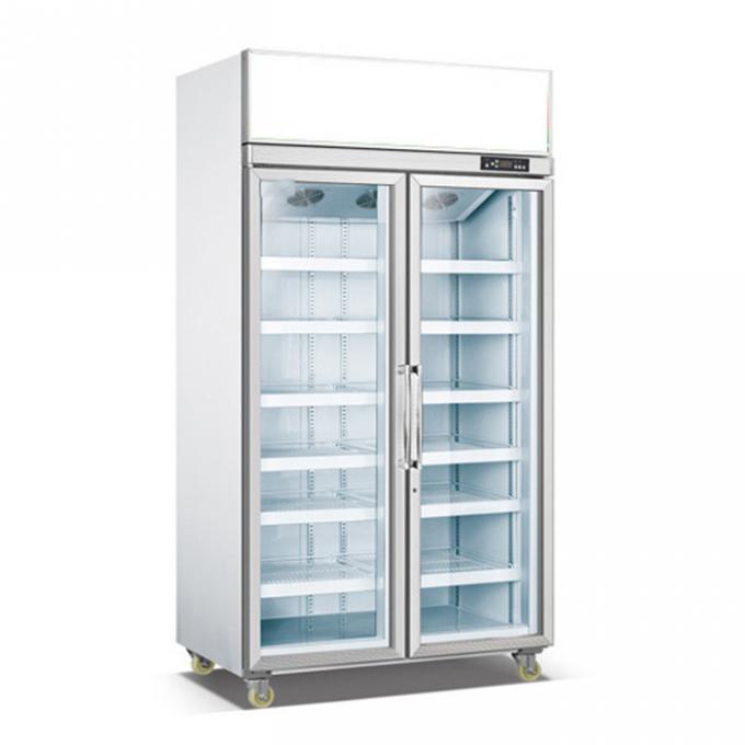 1200 * 700 * 2130mm 800L ตู้เย็นแสดงผลร้านสะดวกซื้อ 0